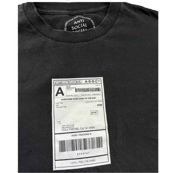 AntiSocial Social Club Hollyweird Tee - medium Black 💯 authentic - Picture 1 of 4